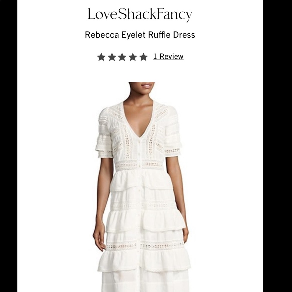 Loveshackfancy dress w/slight tear behind armpit